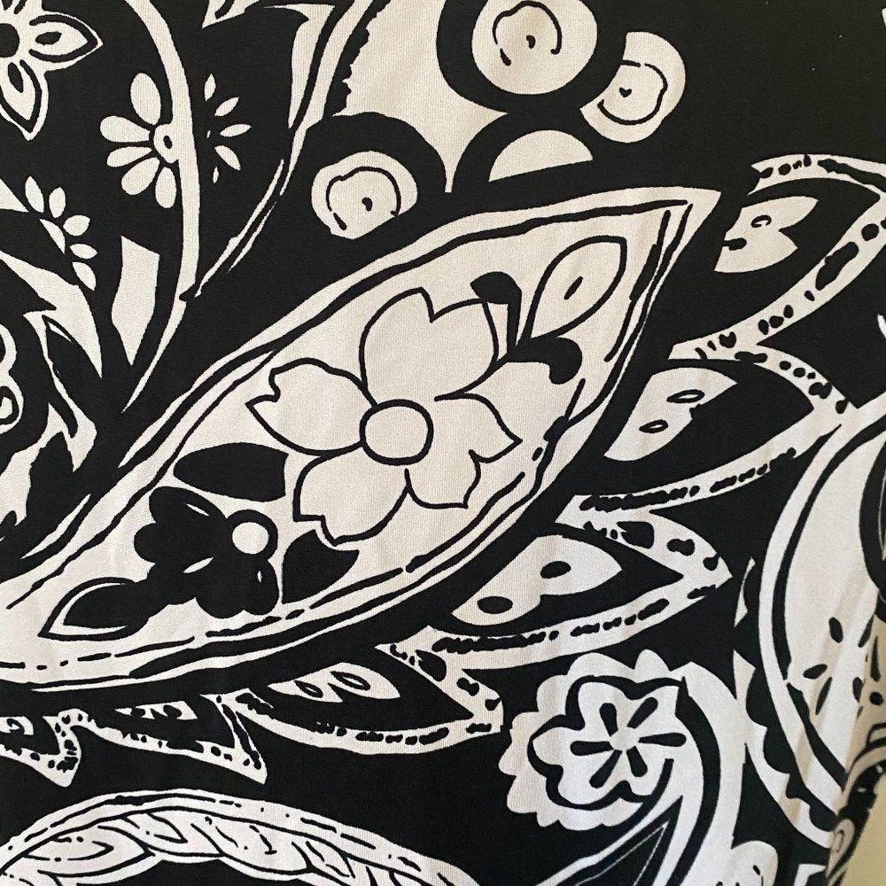 Kim Rogers Paisley Boho Short Sleeve Dress Womans Size Medium - Picture 6 of 9
